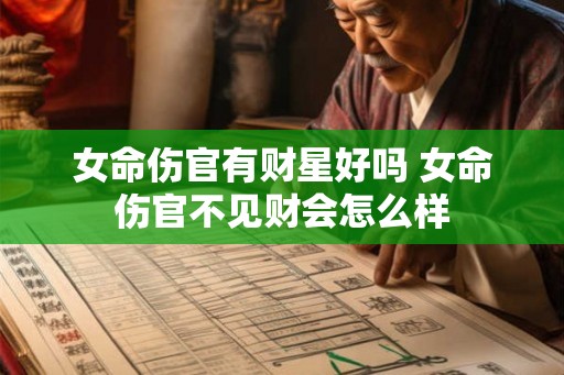 女命伤官有财星好吗 女命伤官不见财会怎么样