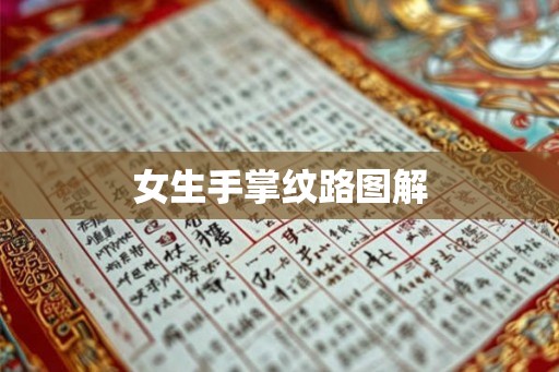 女生手掌纹路图解 女生手掌纹路图解