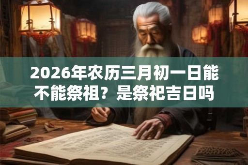 2026年农历三月初一日能不能祭祖？是祭祀吉日吗