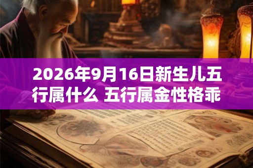 2026年9月16日新生儿五行属什么 五行属金性格乖巧