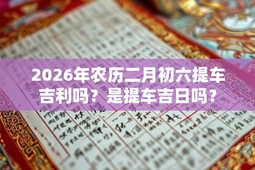 2026年农历二月初六提车吉利吗?是提车吉日吗? 2026年农历二月初六提车吉利吗?是提车吉日吗?