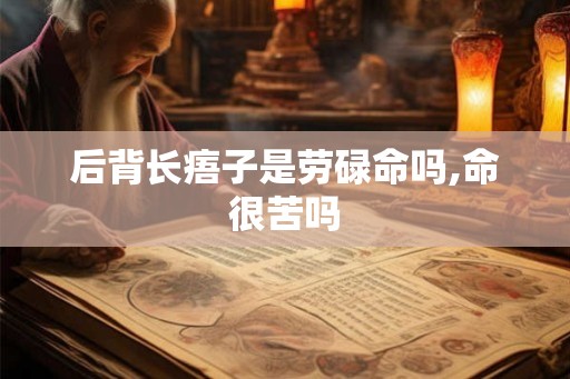 后背长痦子是劳碌命吗,命很苦吗