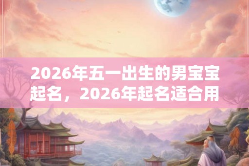 2026年五一出生的男宝宝起名，2026年起名适合用什么字？