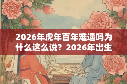 2026年虎年百年难遇吗为什么这么说？2026年出生的属虎宝宝好吗？