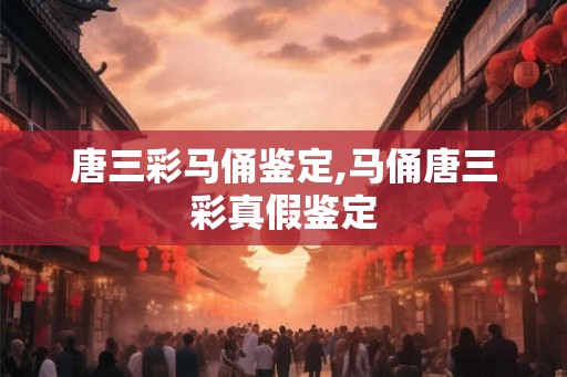 唐三彩马俑鉴定,马俑唐三彩真假鉴定