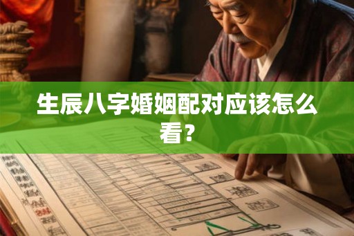生辰八字婚姻配对应该怎么看? 生辰八字婚姻配对应该怎么看?