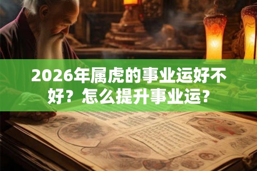 2026年属虎的事业运好不好？怎么提升事业运？