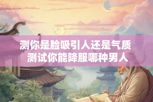 测你是脸吸引人还是气质 测试你能降服哪种男人 测你是脸吸引人还是气质 测试你能降服哪种男人