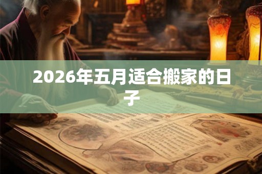 2026年五月适合搬家的日子