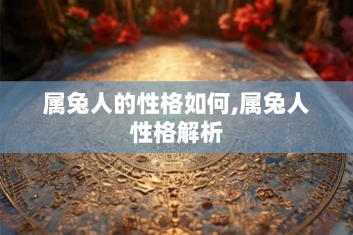 属兔人的性格如何,属兔人性格解析