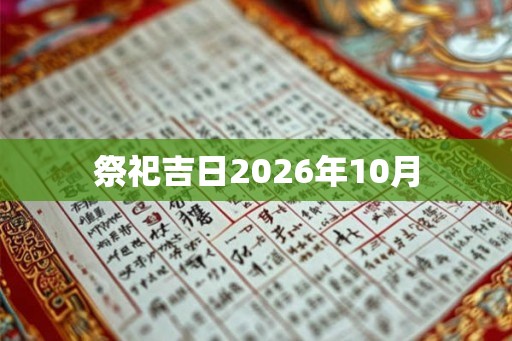 祭祀吉日2026年10月