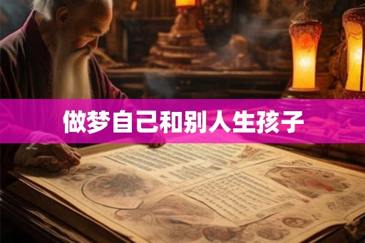 做梦自己和别人生孩子