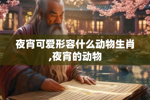 夜宵可爱形容什么动物生肖,夜宵的动物