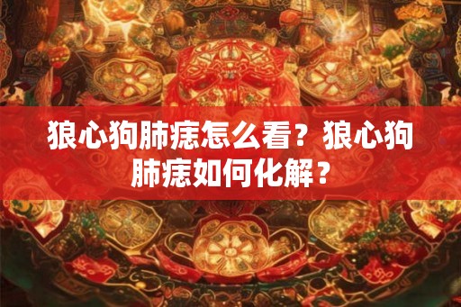 狼心狗肺痣怎么看?狼心狗肺痣如何化解? 狼心狗肺痣怎么看?狼心狗肺痣如何化解?