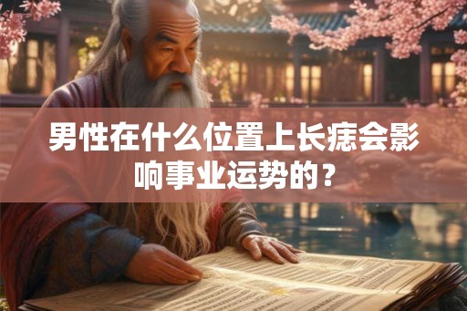 男性在什么位置上长痣会影响事业运势的？