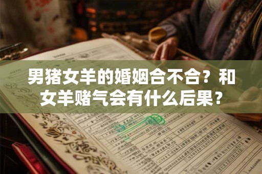 男猪女羊的婚姻合不合？和女羊赌气会有什么后果？