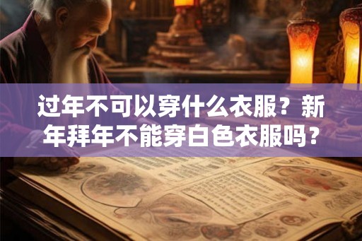 过年不可以穿什么衣服?新年拜年不能穿白色衣服吗? 过年不可以穿什么衣服?新年拜年不能穿白色衣服吗?
