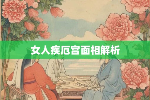 女人疾厄宫面相解析