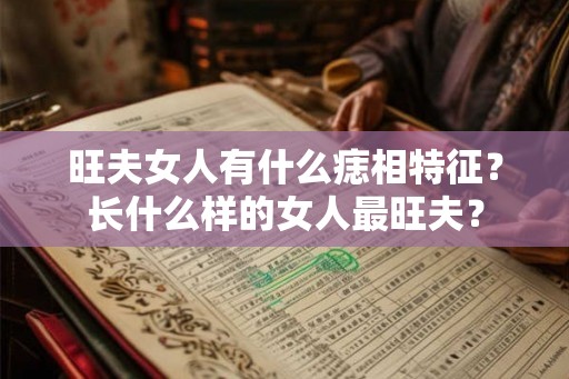 旺夫女人有什么痣相特征？长什么样的女人最旺夫？