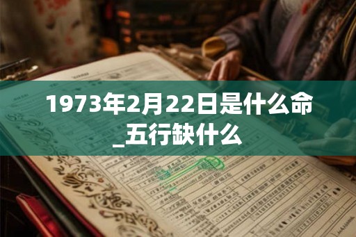 1973年2月22日是什么命_五行缺什么