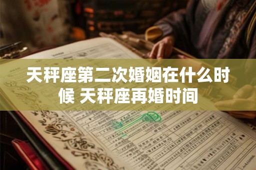 天秤座第二次婚姻在什么时候 天秤座再婚时间