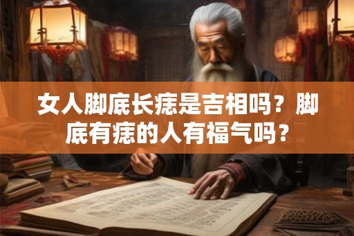 女人脚底长痣是吉相吗？脚底有痣的人有福气吗？