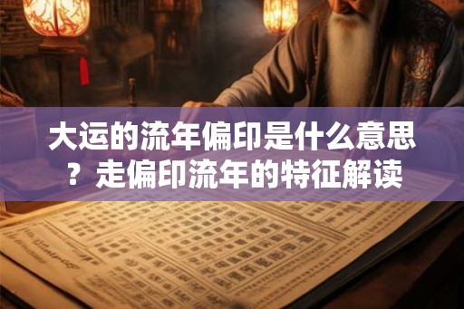 大运的流年偏印是什么意思？走偏印流年的特征解读