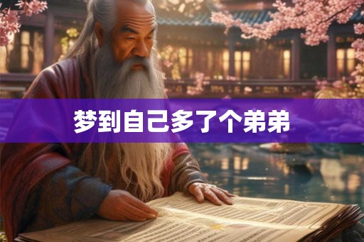 梦到自己多了个弟弟