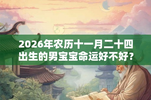 2026年农历十一月二十四出生的男宝宝命运好不好？