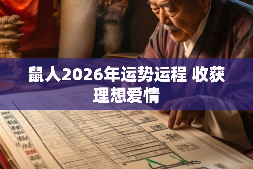 鼠人2026年运势运程 收获理想爱情