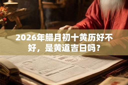 2026年腊月初十黄历好不好，是黄道吉日吗？
