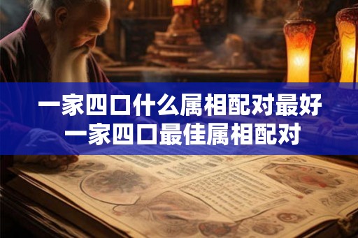 一家四口什么属相配对最好 一家四口最佳属相配对