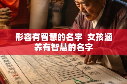 形容有智慧的名字 女孩涵养有智慧的名字 形容有智慧的名字 女孩涵养有智慧的名字
