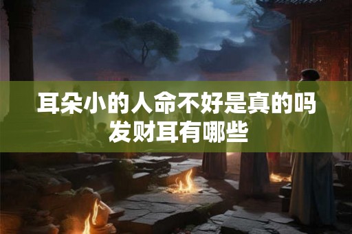耳朵小的人命不好是真的吗 发财耳有哪些