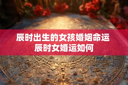 辰时出生的女孩婚姻命运 辰时女婚运如何