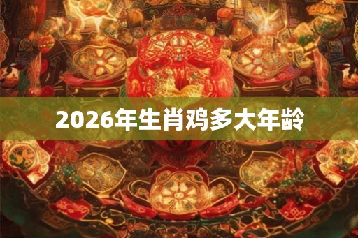2026年生肖鸡多大年龄