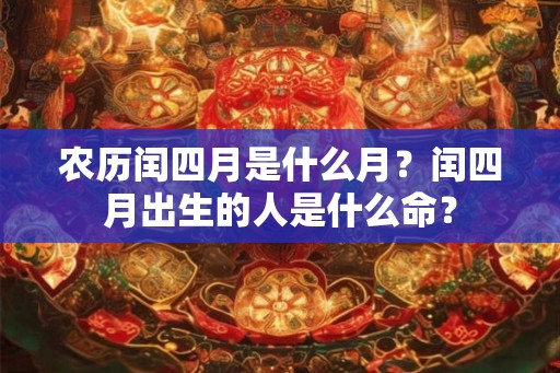 农历闰四月是什么月?闰四月出生的人是什么命? 农历闰四月是什么月?闰四月出生的人是什么命?
