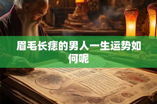 眉毛长痣的男人一生运势如何呢 眉毛长痣的男人一生运势如何呢