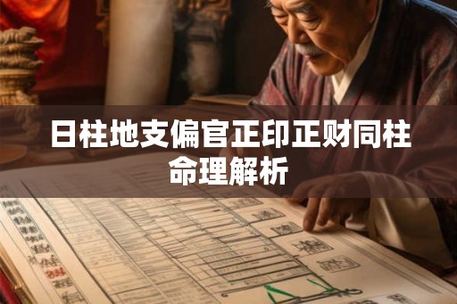 日柱地支偏官正印正财同柱命理解析