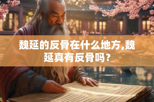 魏延的反骨在什么地方,魏延真有反骨吗？