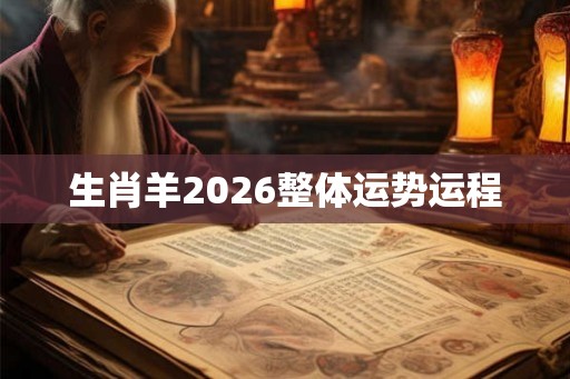 生肖羊2026整体运势运程