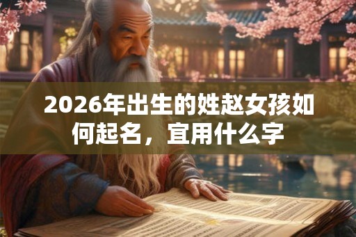 2026年出生的姓赵女孩如何起名，宜用什么字