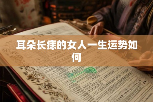耳朵长痣的女人一生运势如何