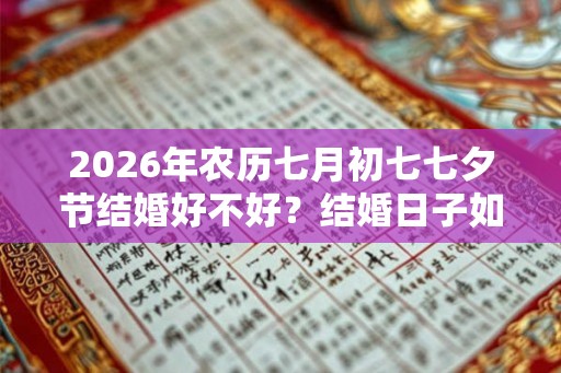 2026年农历七月初七七夕节结婚好不好？结婚日子如何选择？
