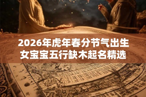 2026年虎年春分节气出生女宝宝五行缺木起名精选