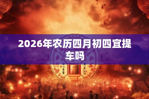 2026年农历四月初四宜提车吗