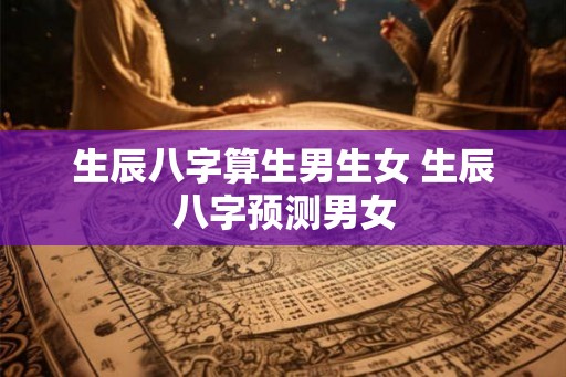 生辰八字算生男生女 生辰八字预测男女