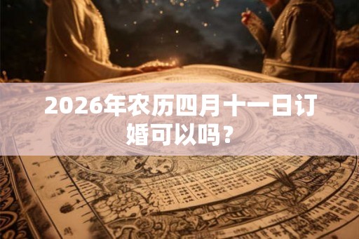 2026年农历四月十一日订婚可以吗？