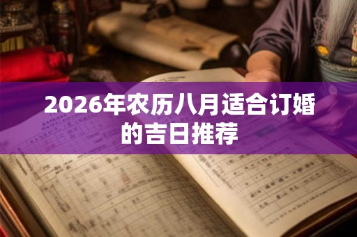 2026年农历八月适合订婚的吉日推荐