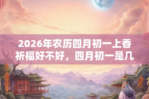 2026年农历四月初一上香祈福好不好,四月初一是几月几日? 2026年农历四月初一上香祈福好不好,四月初一是几月几日?